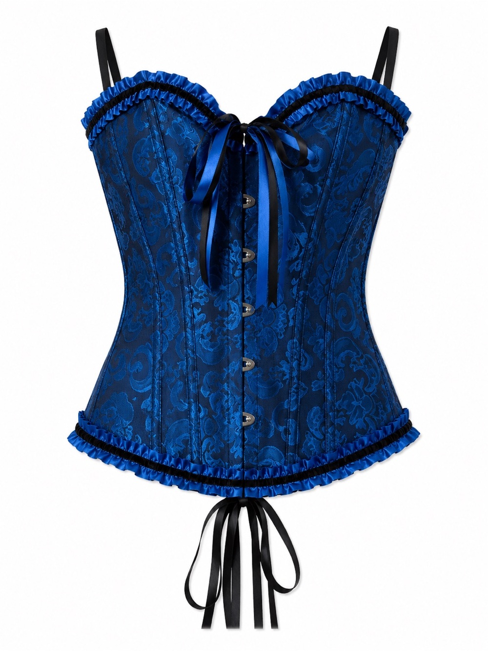 Lace up Strapless Lingerie Corset SZIVYSHI Blue Black